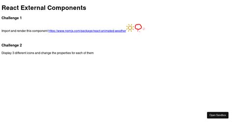 React External Components Forked Codesandbox
