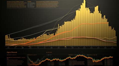 Premium Photo | Gold money chart