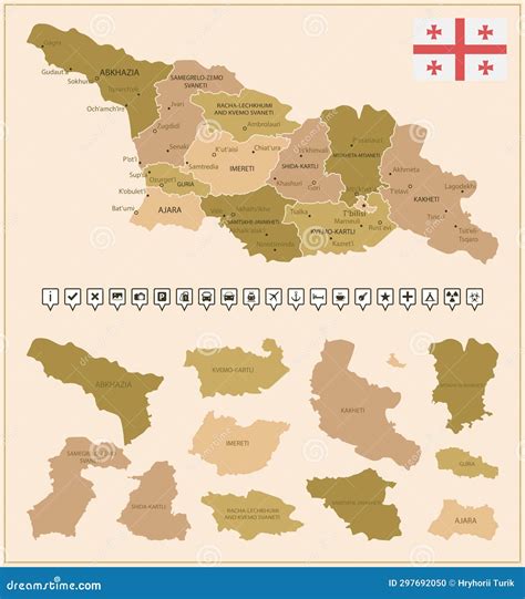 5 regions map of georgia 1