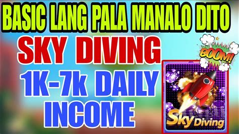 Basic Na Pagka Panalo Dito Sa Sky Diving Heart Game App Teknik Youtube