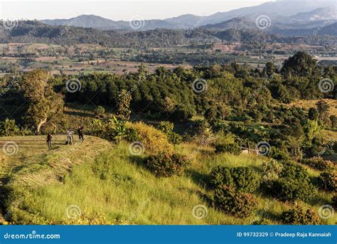 Sunrise View from the Mountain Top Stock Image - Image of landscape ...