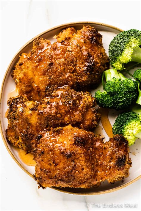 Baked Hot Honey Chicken Thighs The Endless Meal