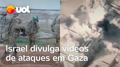 Israel x Hamas Exército israelense divulga vídeos de operações em solo