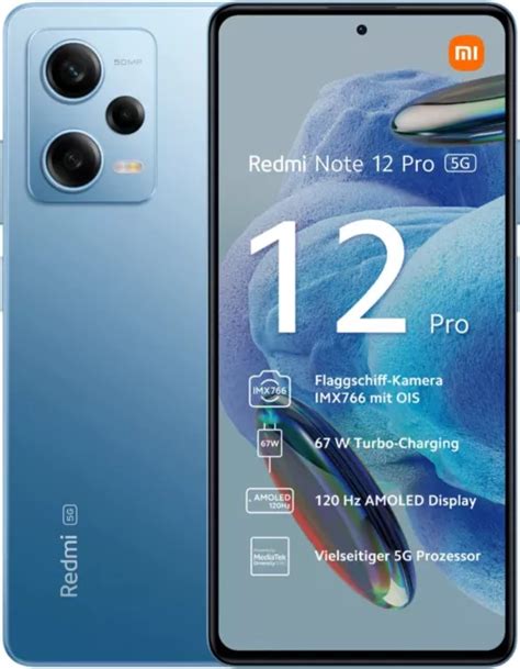 XIAOMI REDMI NOTE 12 Pro 5G 6Gb 128Gb 6 67 Amoled 120Hz Dual Sim Bleu