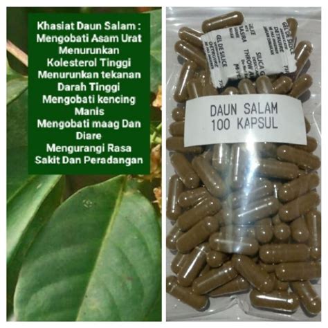 Jual Serbuk Kapsul Daun Salam Isi Kapsul Untuk Asam Urat Kolesterol