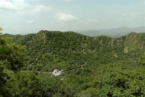 Green Aravali Mountain and Sky in UDAIPUR CITY RAJASTHAN Stock Photo ...