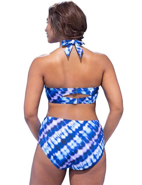 Plus Size Bikini Venus Multi Coloured Print Up To Uk 20 Natural Curves