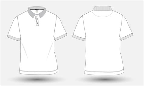 Esbo O Plano De Camisa Polo Modelo De Design Camisa Polo Ilustra O