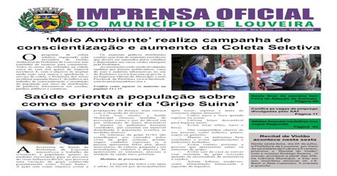 Pdf ‘meio Ambiente Realiza Campanha De Conscientização E Louveira