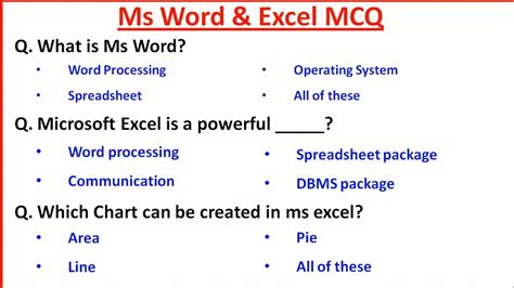 Top Ms Word Mcq Question And Answers Most Important Mcq S On Ms