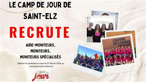 Le Camp De Jour Recrute Municipalit De Saint Elz Ar