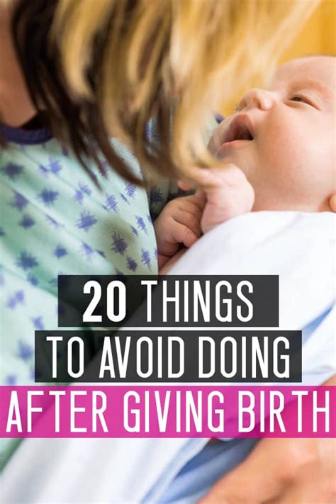 What Not To Do After Giving Birth Artofit