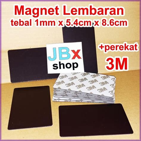 Jual Rubber Magnet Sheet Lembaran Double Tape M Mm X Cm X