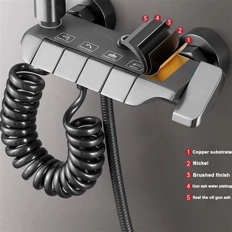 In Hot And Cold Shower Set Stainless Steel High Pressure Water
