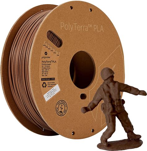 Polymaker PolyTerra PLA 1 75mm 1000g Army Brown