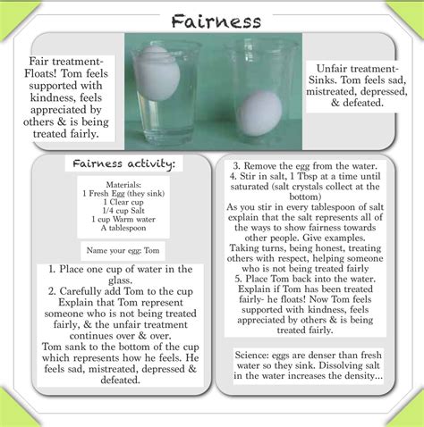 Floating Egg Experiment Worksheet