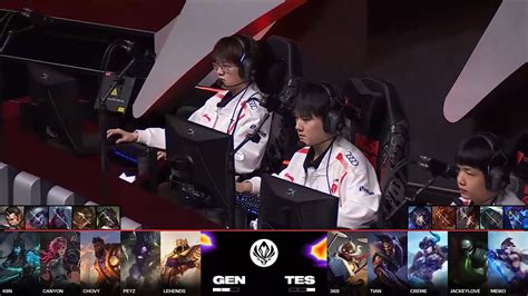 Gen Gen Vs Tes Msi 브래킷 4세트 밴픽 분석 Tes 우세 롤 리그 오브 레전드 에펨코리아