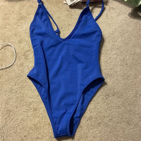 Gooseberry Bikini One Piece Royal Blue Never Worn Depop