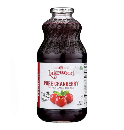 Lakewood Organic Pure Cranberry Juice Nutrition World