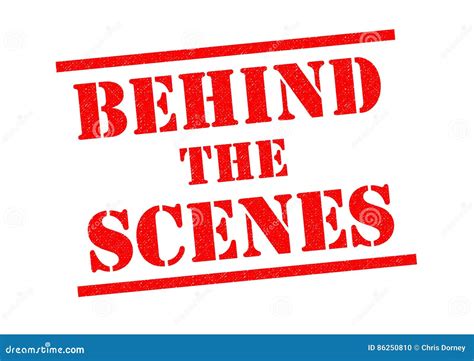 BEHIND the SCENES stock illustration. Illustration of back - 86250810