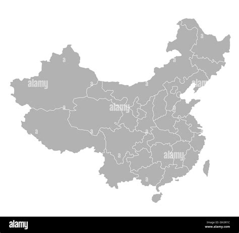 Map china provinces hi-res stock photography and images - Alamy