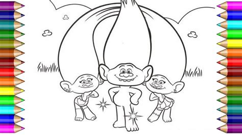 Coloring Pages Trolls Satin And Chenille Раскраска тролли синелька