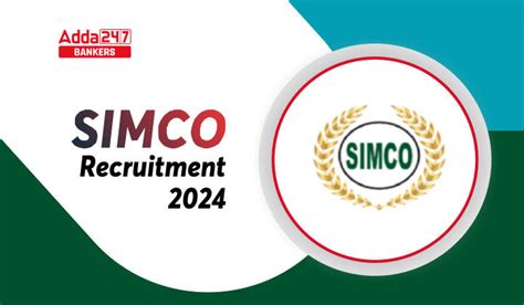 SIMCO Recruitment 2024 Notification Out For 48 Various Post