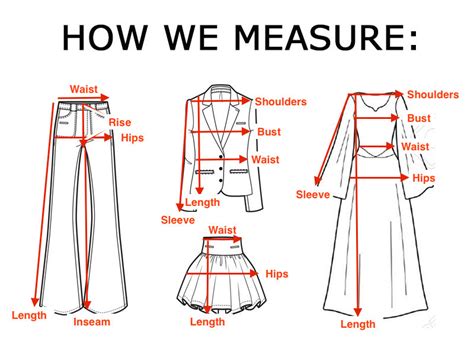 quick size guide   measure clothing   shopping ebay