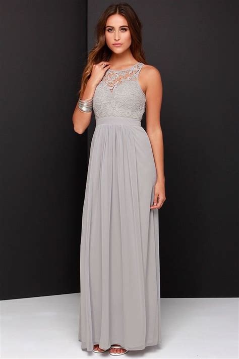 So Far Gown Grey Lace Maxi Dress Grey Bridesmaid Dresses Bridesmaid