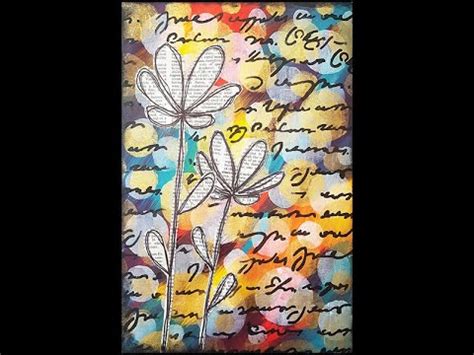 Mixed Media Art Journal Page Layering YouTube