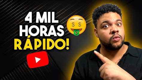 COMO FAZER AS PRIMEIRAS 4 MIL HORAS NO YOUTUBE RÁPIDO EM 2023 YouTube