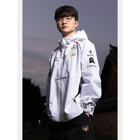 SKT T1戰隊服FAKER正版外套 四星版本S14全球總決賽 外套隊服韓國正版代購 附正版購證 英雄聯盟 蝦皮購物