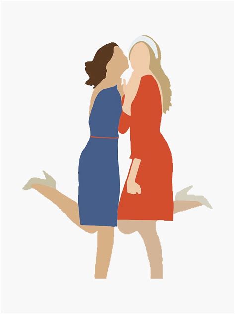 Serena And Blair Sticker By Mrslucydicaprio Redbubble