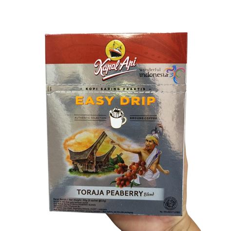 Jual Kopi Kapal Api Toraja Peaberry Blend Isi 5 Sachet 10gr Bubuk