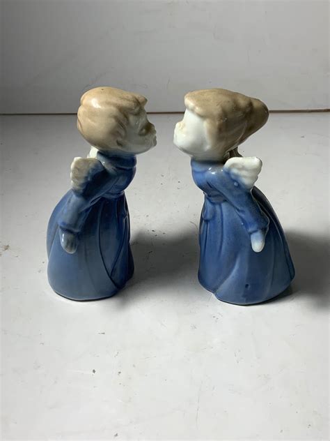 Vintage Lefton Kissing Angel Boy And Girl Figurines 35 In Etsy