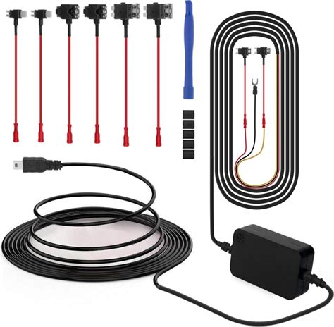 RISERO Dash Cam Hardwire Kit Mini USB Hard Wire Kit Fusibile Per Dash