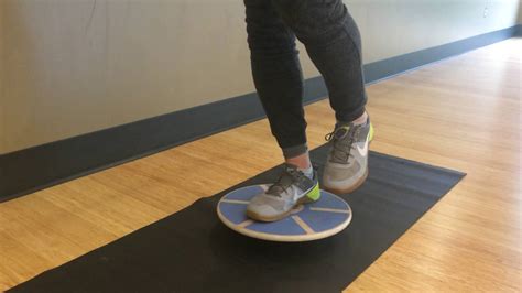 Balance Board Exercise 6 Single Foot Tilts Youtube