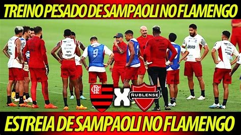 TREINO De JORGE SAMPAOLI No FLAMENGO MUITA INTENSIDADE No TREINO Do