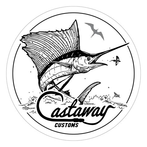 Sailfish Logo Decal Castaway Customs