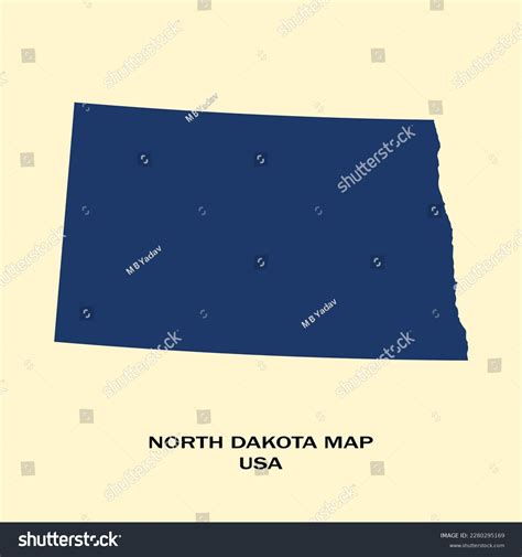 Map Of North Dakota Map Of North Dakota With Royalty Free Stock