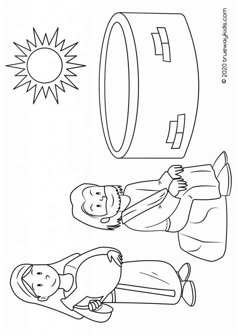 The Woman at the Well coloring page free printable | Preschool bible ...