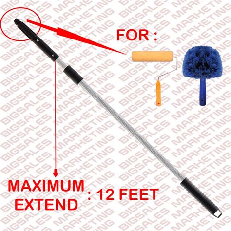 Bigsales Aluminium Adjustable Retractable Extension Pole Stick For