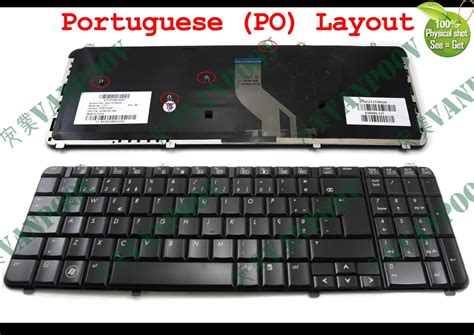 New Portuguese PO Laptop Keyboard For HP Pavilion DV6 DV6T DV6 1000 Dv6