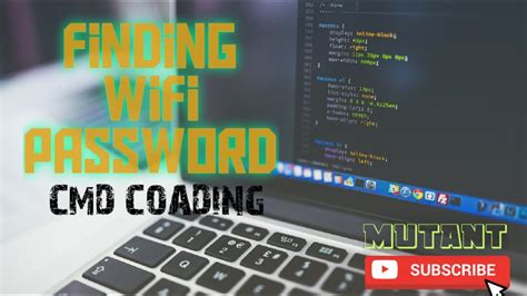 Finding Out Wifi Password Command Prompt Coding Tutorial Youtube