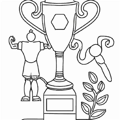 7 Desenhos de Troféu de Futebol para Imprimir e Colorir