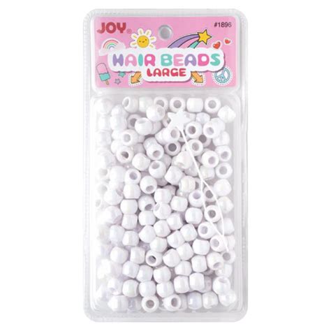 Joy Large Hair Beads 240ct White Annie International Inc