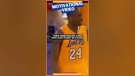 Legendary Facts About Kobe Bryant Motivational Video Shorts Youtube