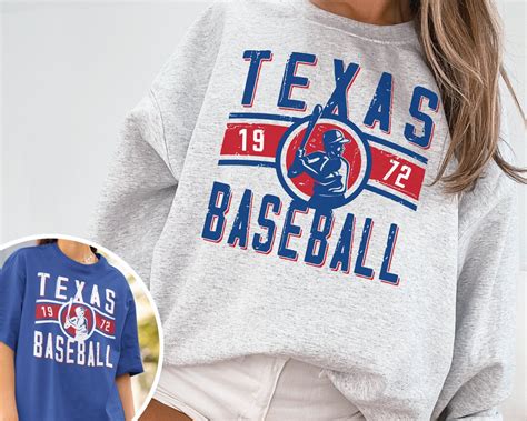 Vintage Texas Ranger Crewneck Sweatshirt T Shirt Rangers Sweatshirt