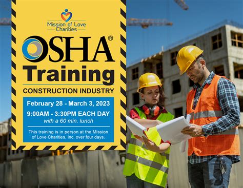 Osha Training Construction Industry Mission Of Love Charities Inc