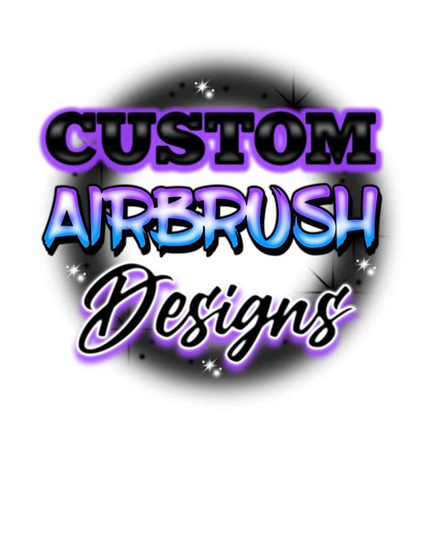 Custom Airbrush Names Digital Png Ready To Print Names Etsy